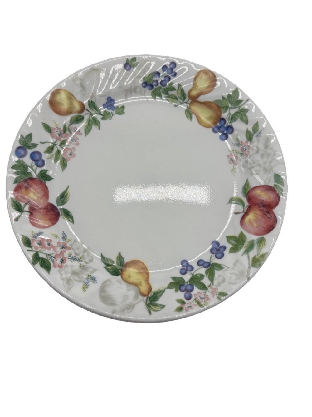 Set of 4  Corelle Chutney Dinner Plates, Swirl Edge, 10.25  Diameter